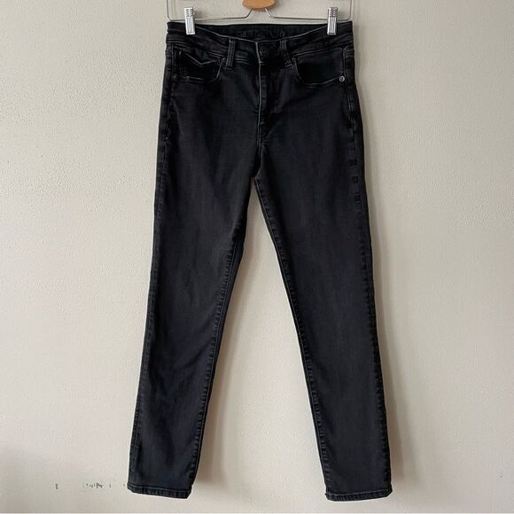 American Eagle Black High-Rise Skinny Jeans - Size: 6 Regular - Picture 7 of 8